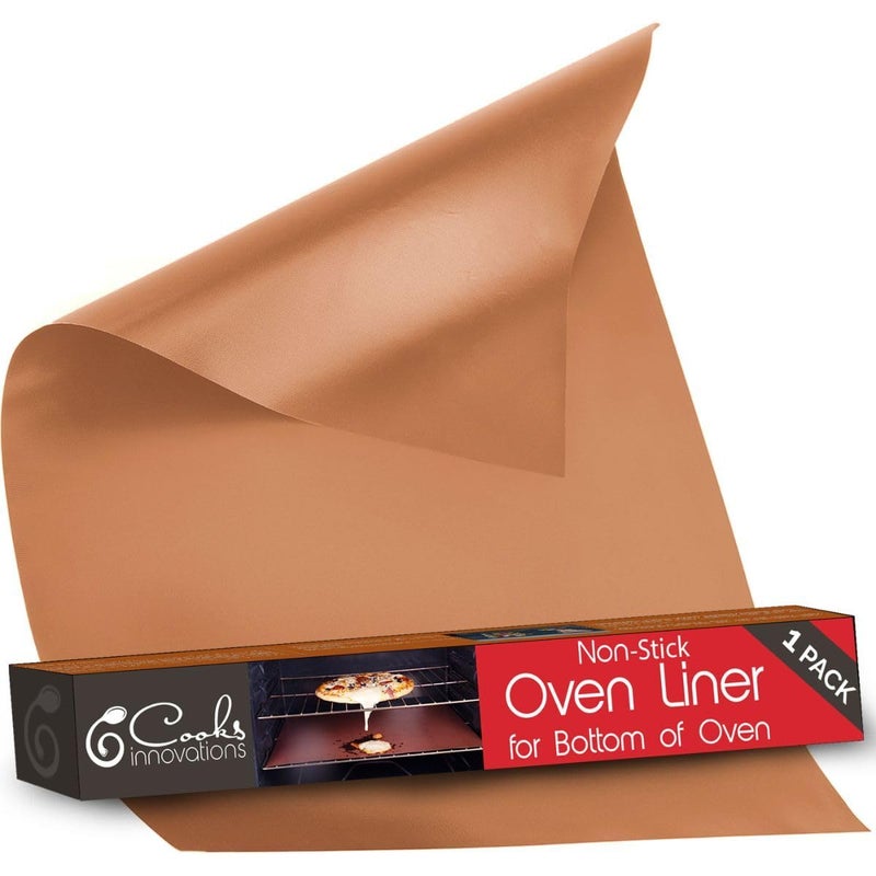 Cooks Innovations Non-Stick Oven Protector Mat - Heavy Duty Nonstick Oven Rack Liners to Protect Convection, Electric, Gas, & Microwave Ovens - BPA & PFOA Free Heat Resistant Baking Mat - Image 1